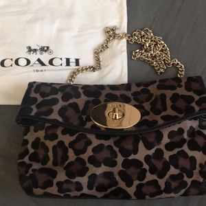 Coach Leopard Print Clutch